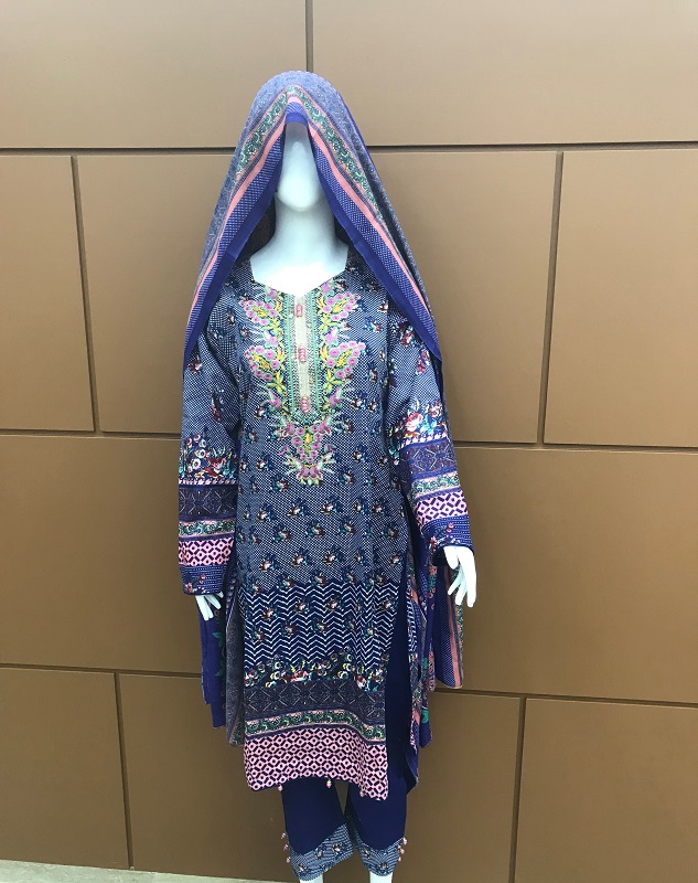 Khaddar Embroidered Front Shirt With Whool Shawl