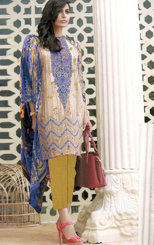 Khaddar Embroidered Front Shirt With Whool Shawl